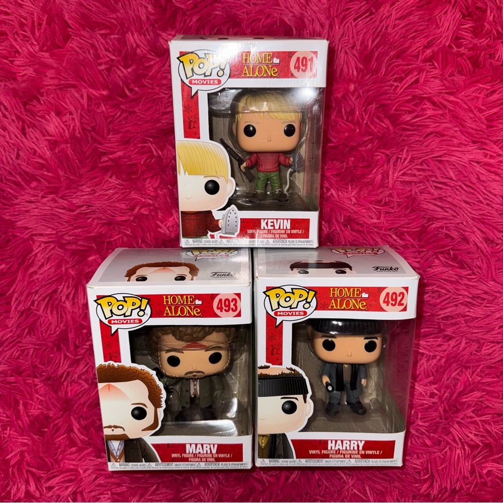 Funko Pop! Vinyl: Home Alone - Kevin #491, Harry #492, Marv #493